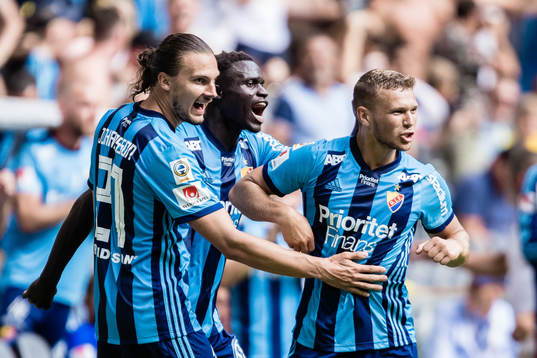 Djurgårdens Aliou Badji jublar