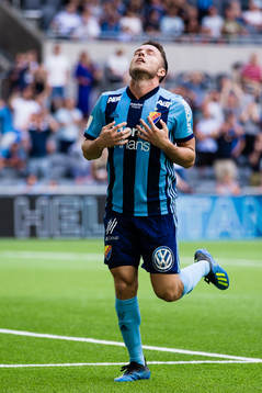 Djurgårdens Kerim Mrabti deppar