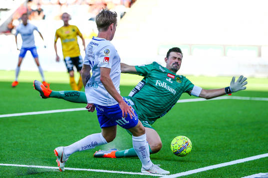 Norrköpings Arnór Sigurdsson gör 1-0
