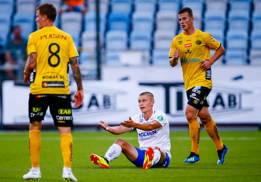 Norrköpings Simon Thern reagerar