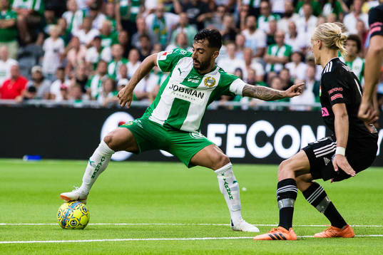 Hammarbys Jiloan Hamad oc Dalkurds Henrik Löfkvist