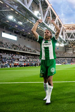 Hammarbys Björn Paulsen jublar