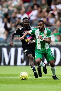Hammarbys Serge-Junior Martinsson Ngouali och Dalkurds
