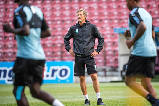Assistant coach Jens Fjellström of Malmö FF