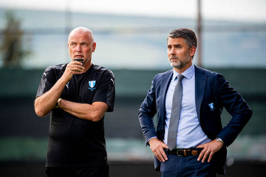 Head coach Uwe Rösler and ceo Niclas Carlnén