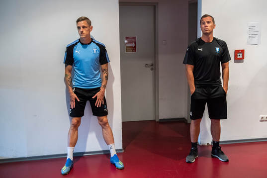 Sören Rieks and general manager Daniel Andersson
