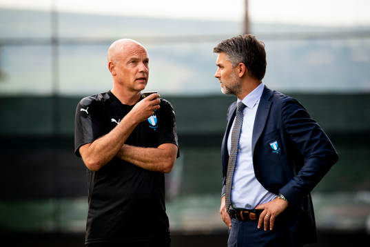 Head coach Uwe Rösler and ceo Niclas Carlnén