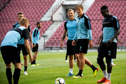Arnór Ingvi Traustason, Sören Rieks, Hugo Andersson and