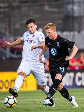 Andrei Mureșan of Cluj and Anders Christiansen of Malmö