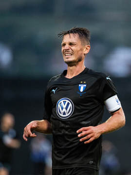 Markus Rosenberg of Malmö FF looks dejected