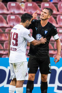 Markus Rosenberg of Malmö FF reacts