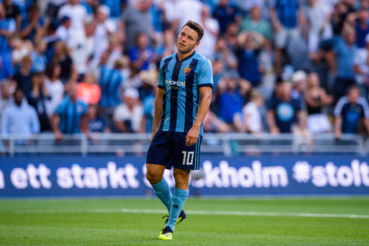 Kerim Mrabti of Djurgården looks dejected