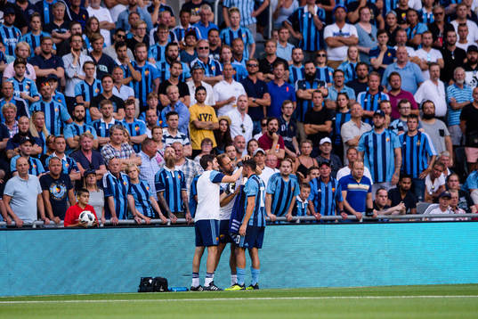 Kerim Mrabti of Djurgården in pain