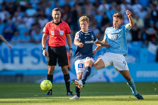 Norrköpings Alexander Fransson och Malmö FFs Markus