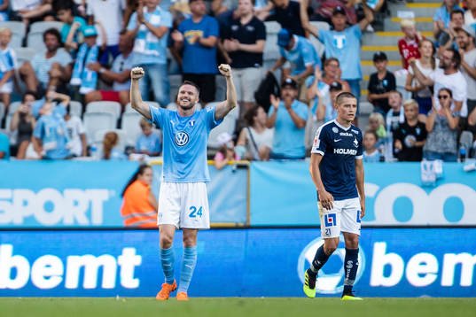 Malmö FFs Lasse Nielsen jublar