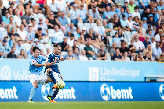 Malmö FFs Andreas Vindheim och Norrköpings Alexander