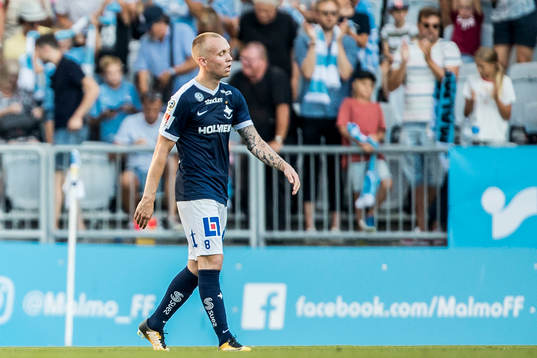 Norrköpings Gudmundur Thorarinsson deppar