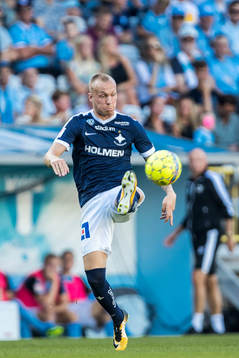 Norrköpings Gudmundur Thorarinsson deppar