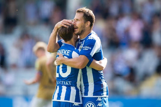IFK Göteborgs Patrik Karlsson Lagemyr och Tobias Hysén