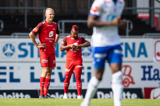 Kristoffer Barmen of Brann looks dejected