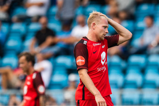 Henrik Kjelsrud Johansen of Brann looks dejected