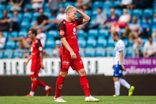 Henrik Kjelsrud Johansen of Brann looks dejected