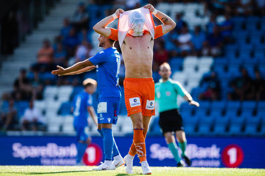 Aron Elís Thrándarson of Aalesund looks dejected