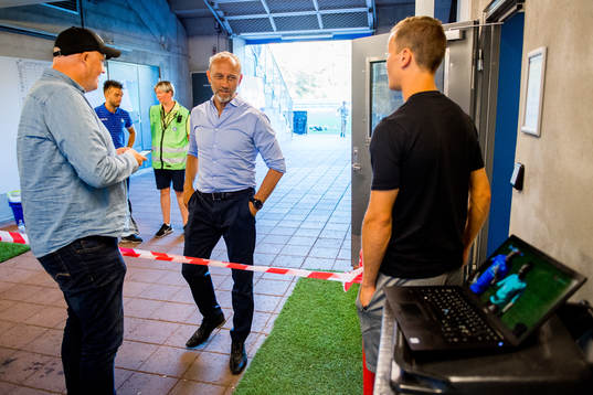 Lars Bohinen, head coach of Aalesund, and Ståle Steen
