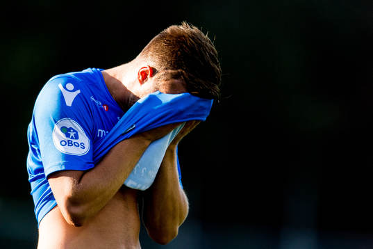 Kjetil Holand Tøsse of Notodden looks dejected