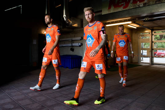 Fredrik Carlsen of Aalesund at half time