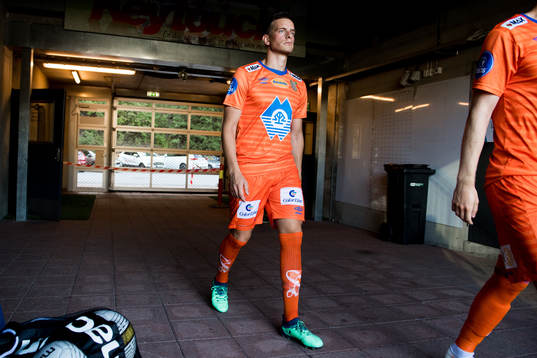 Jonas Grønner of Aalesund at half time
