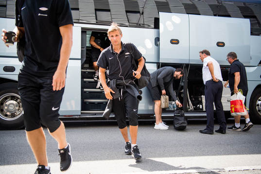 Steffen Lie Skålevik of Brann arrives