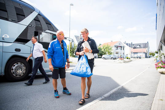 Lars Arne Nilsen, head coach of Brann, arrives