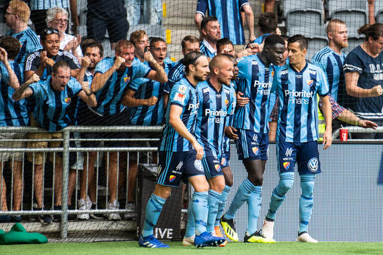 Djurgårdens Kevin Walker, Nicklas Bärkroth, målskytten