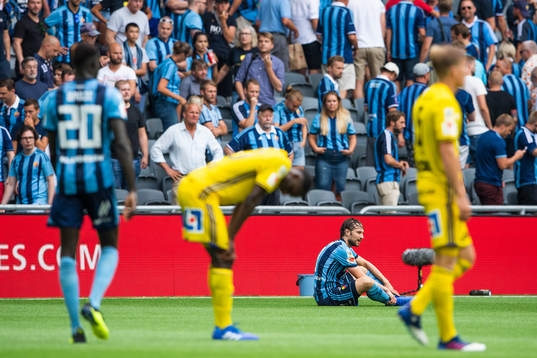 Djurgårdens Kevin Walker deppar