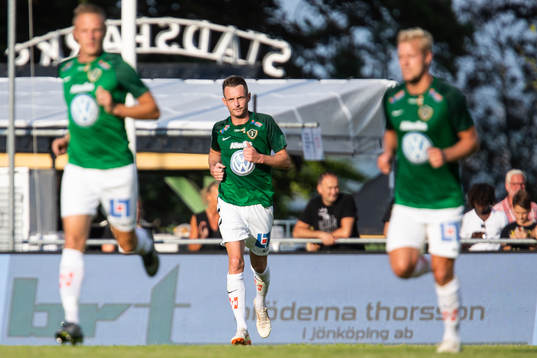 Jönköpings Daryl Smylie jublar