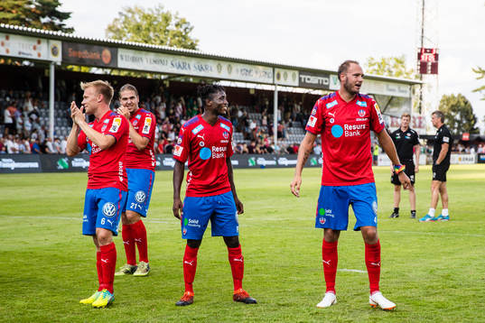 Helsingborgs Andreas Landgren, Mamudu Moro och Andreas