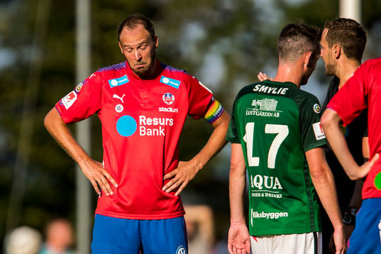 Helsingborgs Andreas Granqvist reagerar