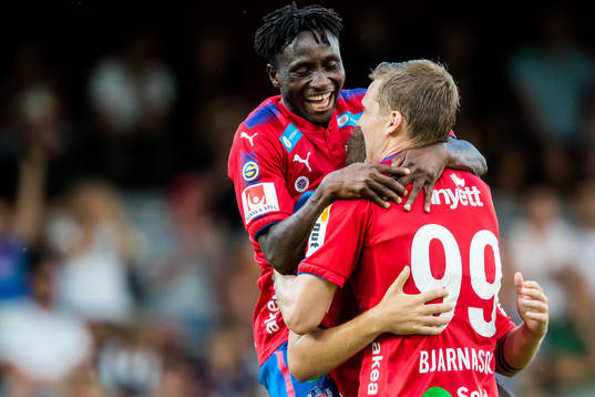 Helsingborgs Mamudu Moro jublar