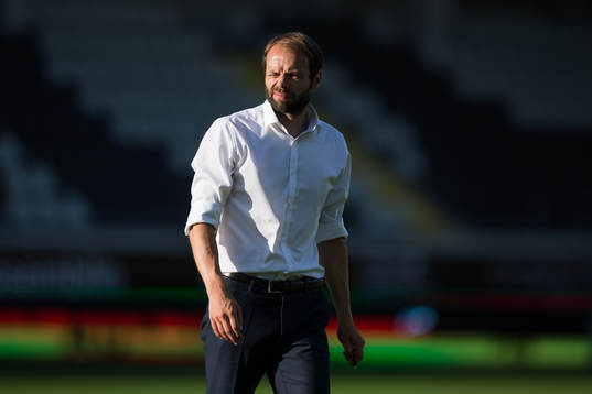 Häckens tränare Andreas Alm deppar