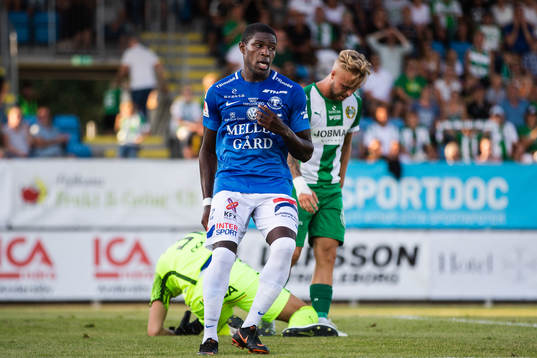 Trelleborgs Kofi Sarkodie deppar