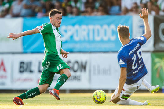 Hammarbys Jeppe Andersen och Trelleborgs Jasmin Sudic i