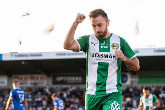 Hammarbys Muamer Tankovic jublar
