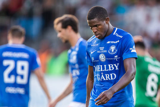 Trelleborgs Kofi Sarkodie deppar