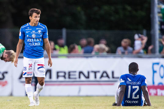 Trelleborgs Deniz Hümmet och Kofi Sarkodie deppar