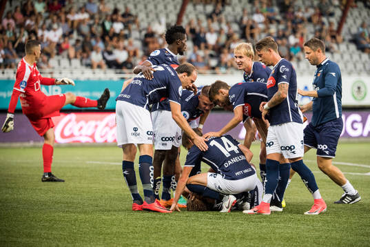 Kristian Thorstvedt of Viking with an injury