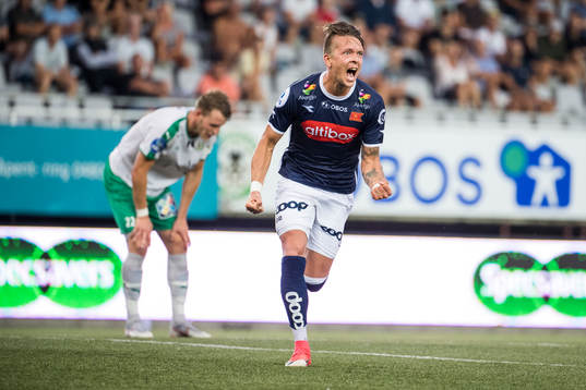 Claes Kronberg of Viking celebrates