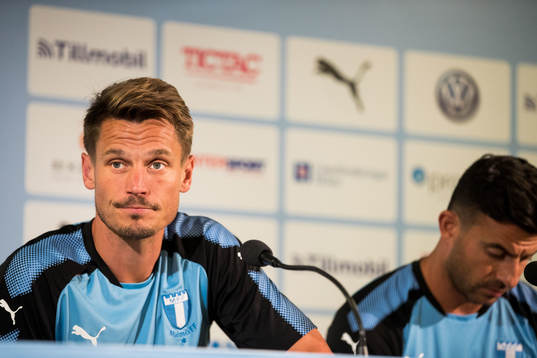Malmö FFs Markus Rosenberg och Behrang Safari