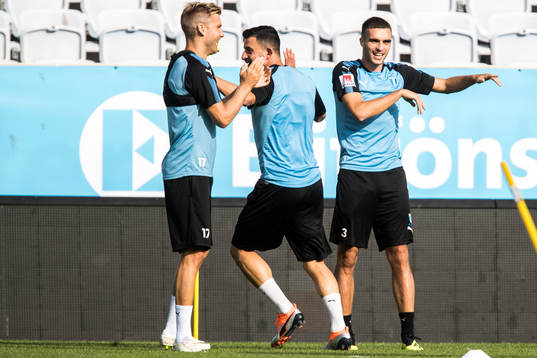 Malmö FFs Rasmus Bengtsson, Behrang Safari och Egzon