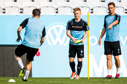 Malmö FFs Anders Christiansen och Markus Rosenberg